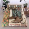 Cowgirl These Boots Boogie Quilt Bedding Set