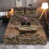 Turkey Hunting Personalized Quilt Bedding Set Full Size