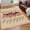 Beautiful Black Girls African Inspired Area Rug