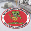 Rat Fink I Didn't Build It Hoping Hot Rod Round Rug