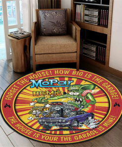 Rat Fink Mopar King Of Hemi's Round Rug