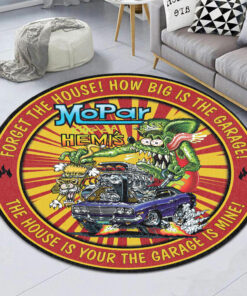 Rat Fink Mopar King Of Hemi's Round Rug