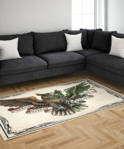 Zombie Owl Tattoo Rug