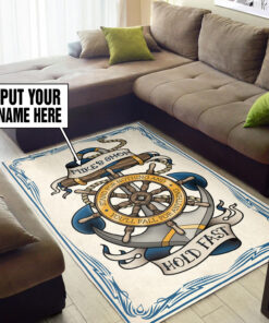 Personalized Tattoo Shop Hold Fast Rug