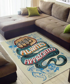 Cash Always Appreciated Tattoo Rug