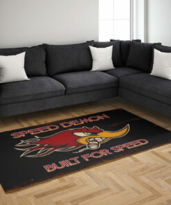 Speed Demon Buil For Speed Hot Rod Rug