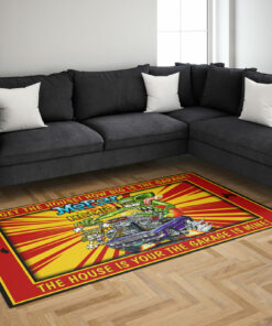 Rat Fink Forget The House How Big Is The Garage Rug