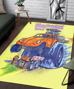 Rat Fink Volkswagens Rule Rug