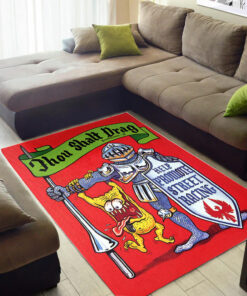 Rat Fink Thou Shall Drag Rug