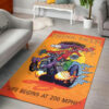 Rat Fink Think Fast Hot Rod Rug