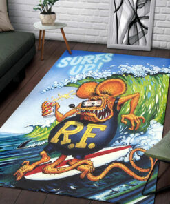 Rat Fink Surfs Up Rug