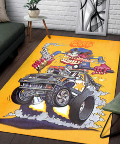 Rat Fink Super Cop Rug