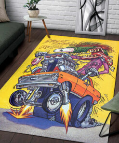 Rat Fink Street Racers Rehab Rug