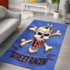Rat Fink Street Racer Skull Rug