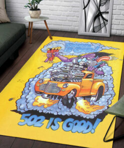 Rat Fink Smoke Is Good Rug