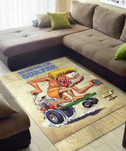 Ed Roth Sidewalk Surfer Rat Fink Rug