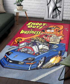 Rat Fink Shoot Outs Are My Business Rug