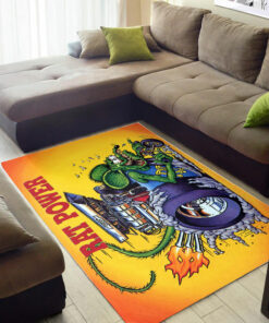 Rat Fink Rat Power Hot Rod Rug