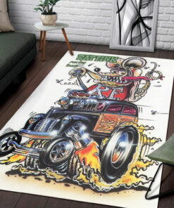 Rat Fink Racing Team Hot Rod Area Rug