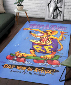 Rat A Tude Rat Fink Rug