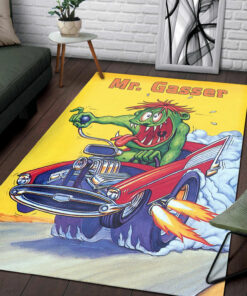 Personalized Mr Gasser Rat Fink Rug