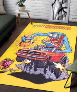 Mighty Mustang Rat Fink Rug