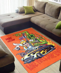 Rat Fink Merc On A Mission Rug