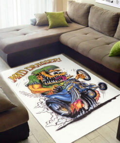 Rat Fink Mad Dragger Hot Rod Rug