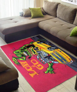 Rat Fink Low And Go Hot Rod Rug