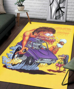 Rat Fink Lover Boy Hot Rod Rug