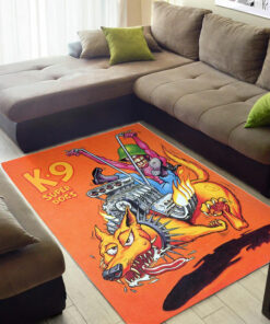 K9 Super Dogs Rat Fink Chopper Rug