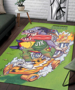 Rat Fink Junkyard Surfer Rug
