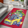 Rat Fink Riding Hot Rod Rug