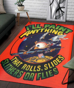 I'll Paint Anything That Rolls Rat Fink Rug
