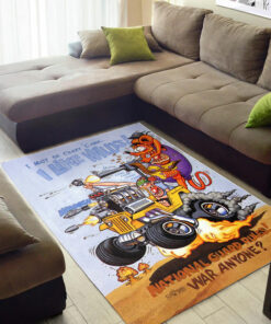 I Must Be Crazy Cause I like Willys Rat Fink Rug