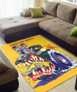 Fords Eat Chevys For Breakfast Hot Rod Rat Fink Rug