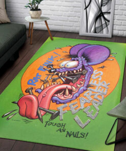 Rat Fink Fearless Leader Hot Rod Rug