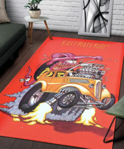 Rat Fink Fast Rats Rule Rug
