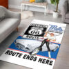 Mels Diner Drive In Route 66 Vintage Chevrolet Corvette 1961 Hot Rod Rug
