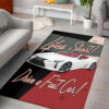 Life is Short Drive a Fast Car Hot Rod Rug