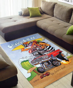 Rat Fink Cruisin Chevy Rug