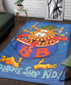 Rat Fink Chrome Shop Kid Rug