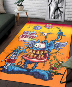 Rat Fink In The Weeds Rug