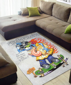 Rat Fink Caution Skateboarding Rug