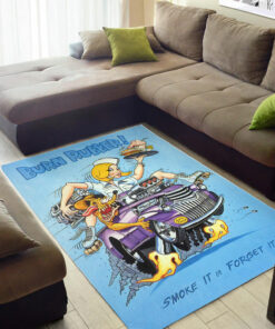 Rat Fink Burn Rubber Smoke It Or Forget It Hot Rod Rug