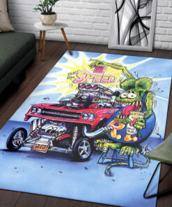 Rat Fink Built For Speed Rug