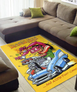 Beyond Nuts A Little Past Crazy Hot Rod Car Race Rat Fink Rug