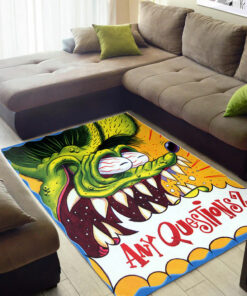 Rat Fink Any Questions Area Rug