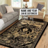 Personalized Tattoo Studio Women And Dragon Rug
