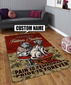 Personalized Tattoo Studio Rug